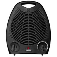 Calefactor eléctrico negro con función ventilador, 2000 W, 2843N JOCCA