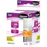 Bombilla Led reflectora E27 R80 15W luz cálida (2700k) CEGASA, caja 1 ud