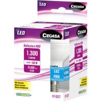 Bombilla Led reflectora E27 R80 15W luz fría (6500k) CEGASA, caja 1 ud