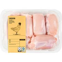 Contramuslos de pollo sin piel EROSKI, bandeja aprox. 1 kg