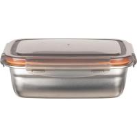 Fuente rectangular de acero inox PERCUTTI, 0,85 litros