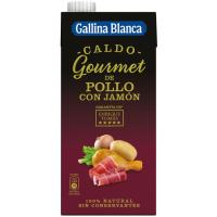 Caldo de pollo con jamón GALLINA BLANCA GOURMET, brik 1 litro