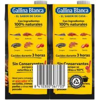Caldo fumet de pescado GALLINA BLANCA, pack 2x1 litro