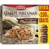 Galleta Campurriana de chocolate CUÉTARA, caja 350+100 g