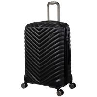 Trolley mediano Archer negro, ABS, TSA, extensible, 4 ruedas IT, 55x36x23 cm