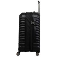 Trolley mediano Archer negro, ABS, TSA, extensible, 4 ruedas IT, 55x36x23 cm