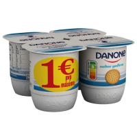 Yogur sabor galleta DANONE, pack 4x120 g