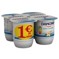 Yogur sabor vainilla DANONE, pack 4x120 g