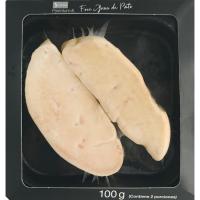 Foie de pato crudo premium LA SIRENA, bandeja 100 g
