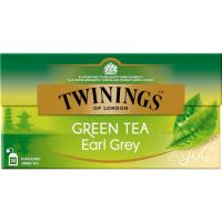 TWININGS earl grey green tea, kutxa 25 zorro