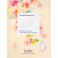Mascarilla facial tisú nutritiva c/hialurónico BELLE, 1 ud