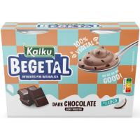 Begetal de coco con chocolate KAIKU, pack 4x80 g