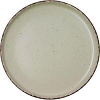 Plato llano de loza 26,5 cm verde Duna QUID, 1 ud