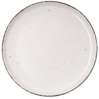 Plato llano de loza 26,5 cm crema Duna QUID, 1 ud