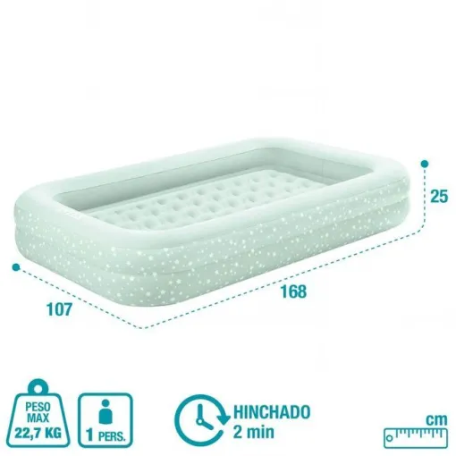 Colchón hinchable Junior, hinchador, 3-6 años, Air furniture INTEX, 107x68x25 cm