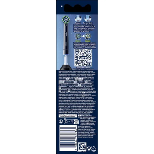 Recambio cepillo eléctrico Cross Action negro ORAL-B, 6 uds