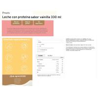 Batido de proteína vainilla PROZIS, botellín 330 ml