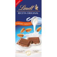Chocolate con leche y almendras LINDT, tableta 125 g