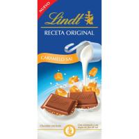 Chocolate de caramelo a la sal gama azul LINDT, tableta 125 g