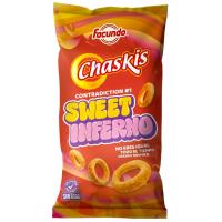 Chaskis de maíz sweet inferno FACUNDO, bolsa 50 g