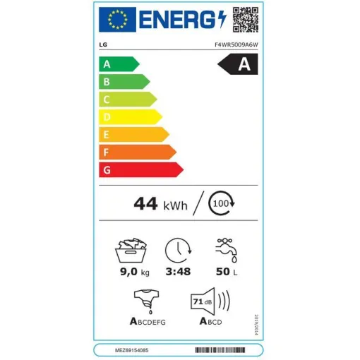 Lavadora de 8 kg F4WR5009A6W LG