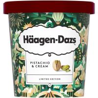 Helado de pistachio&cream HAAGEN DAZS, tarrina 420 ml