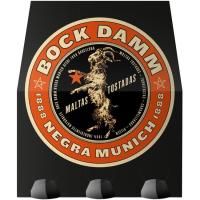 Cerveza BOCK DAMM, pack 6x25 cl