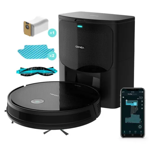 Robot aspirador 2100 Pa, Conga 2499 Ultra Home Titanium CECOTEC