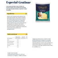 Queso rallado especial gratinar MILLAN VICENTE,  bolsa 140 g