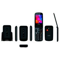 Teléfono móvil libre negro, P210NW-BKC Senior QUBO