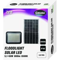 Foco Led Proyector Solar FLOODLIGHT 5,1= 50W CEGASA,  1 ud
