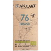 Chocolate negro eco 76% cacao Brasil BLANXART, tableta 100 g