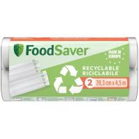 Pack 2 rollos reciclables 20cmx4,5 m FOODSAVER