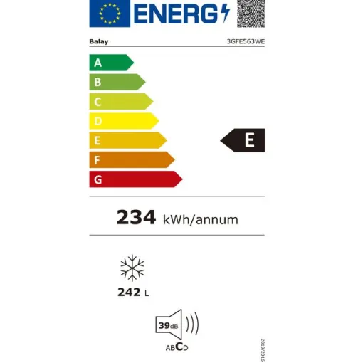 Congelador vertical 3GFE563WE BALAY