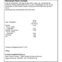 Pechuga pavo +proteinas ELPOZO, lonchas finas, bandeja 130 g