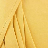 Mantel Chambray mostaza, 100% algodón, 150x200 cm