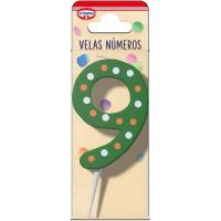 Vela Nº 9 DR. OETKER, pack 1 ud