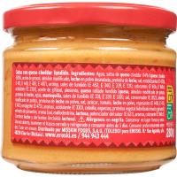 Salsa de queso EROSKI, frasco 280 g