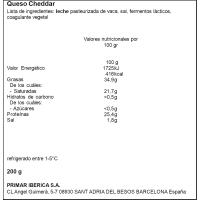 LEISTON erreserba handiko Cheddar gazta, zatia 200 g