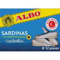 Sardinilla en aceite de girasol ALBO, lata 105 g