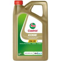 Aceite de motor 5W30 C3 Edge Titanium gasolina, diésel e híbrido CASTROL, 5 litros