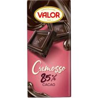 Chocolate cremoso negro 85% VALOR, tableta 90 g