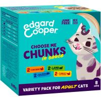 Alimento variado para gatitos EDGARD&COOPER, pack 8x85 g
