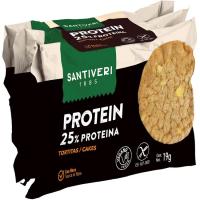 Tortitas proteína SANTIVERI, pack 3x19 g