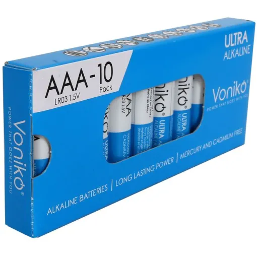 VONIKO LR03 (AAA) pila ultra alkalinoa, sorta 10 ale