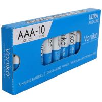 Pila ultra alcalina LR03 (AAA) VONIKO, pack 10 uds