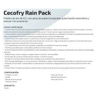 Freidora de aire Cecotec Cecofry Rain Pack 1550W 5,5L dispensador de aceite  negro