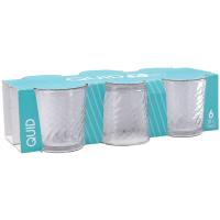 Vaso bajo de vidrio, 26 cl, Twist QUID, set 6 uds