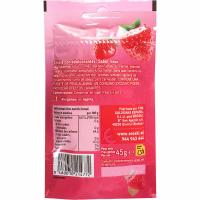 Chicle de fresa sin azúcar EROSKI, bolsa 45 g