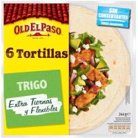 Tortillas de trigo extra tiernas OLD EL PASO, paquete 244 g